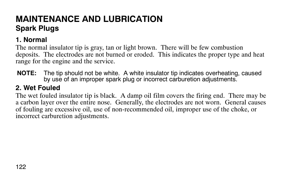 Maintenance and lubrication | Polaris Predator 9920779 User Manual | Page 125 / 191