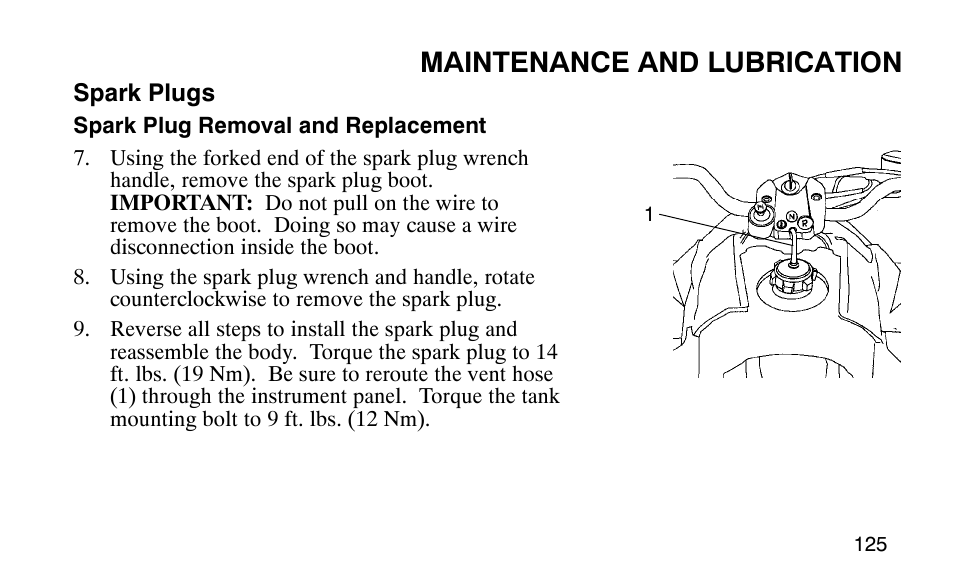 Maintenance and lubrication | Polaris Predator 9920779 User Manual | Page 128 / 191