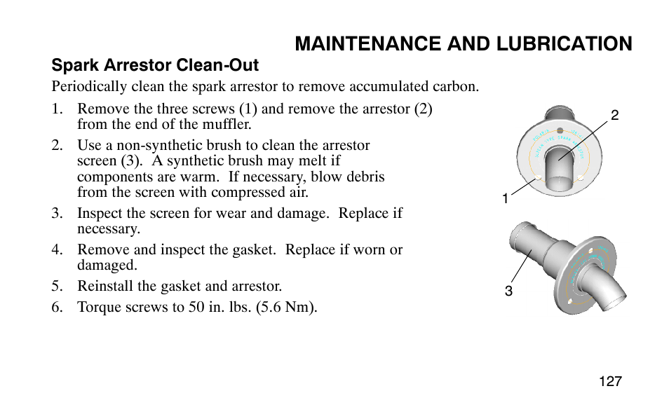 Maintenance and lubrication | Polaris Predator 9920779 User Manual | Page 130 / 191