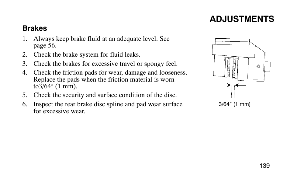 Adjustments | Polaris Predator 9920779 User Manual | Page 142 / 191