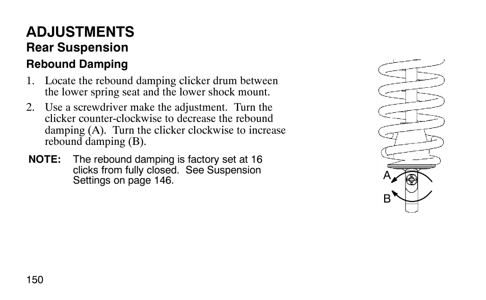Adjustments | Polaris Predator 9920779 User Manual | Page 153 / 191