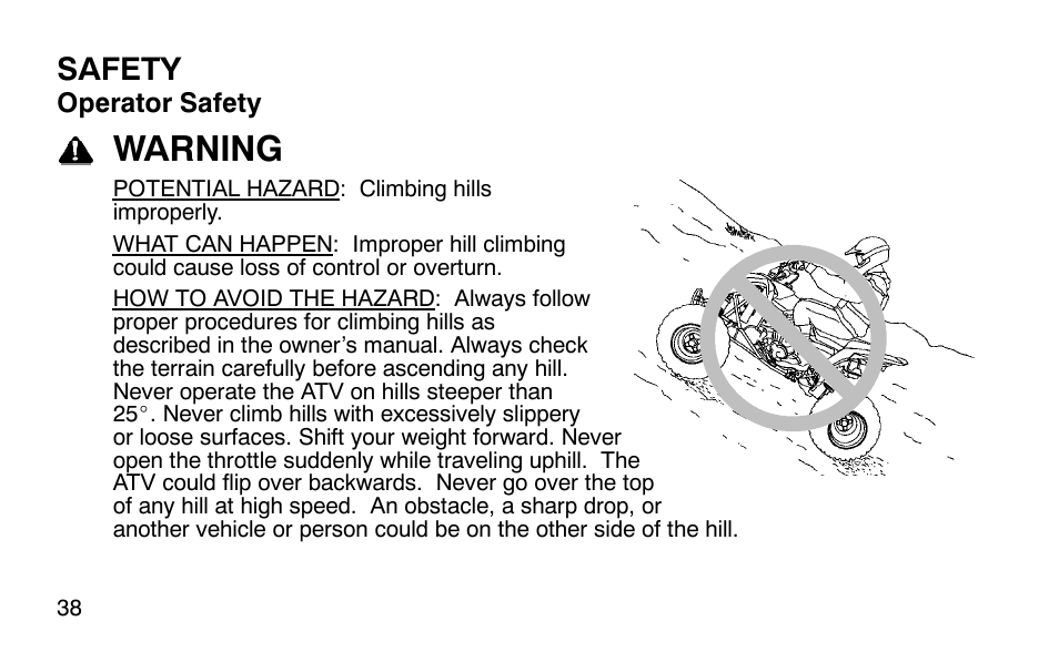 Warning, Safety | Polaris Predator 9920779 User Manual | Page 41 / 191