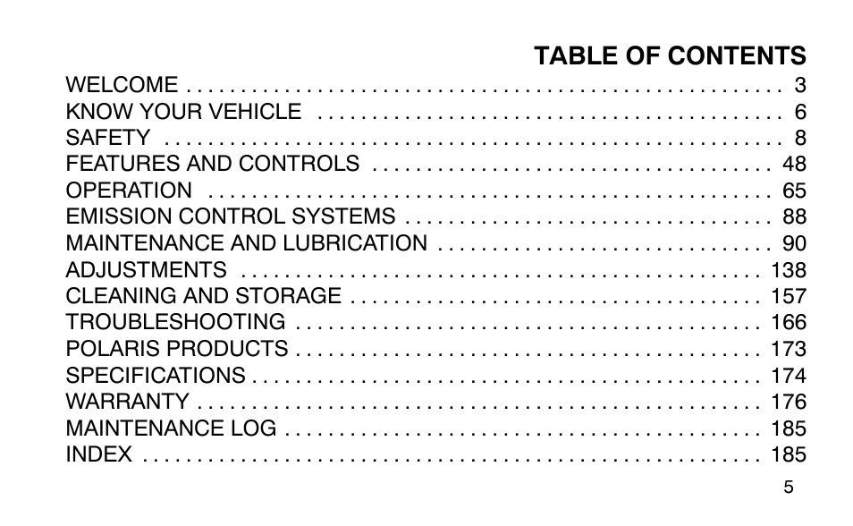 Polaris Predator 9920779 User Manual | Page 8 / 191