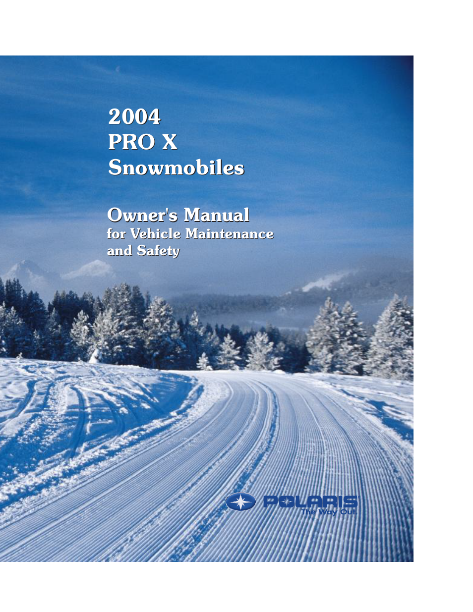 Polaris 800 Pro X User Manual | 129 pages