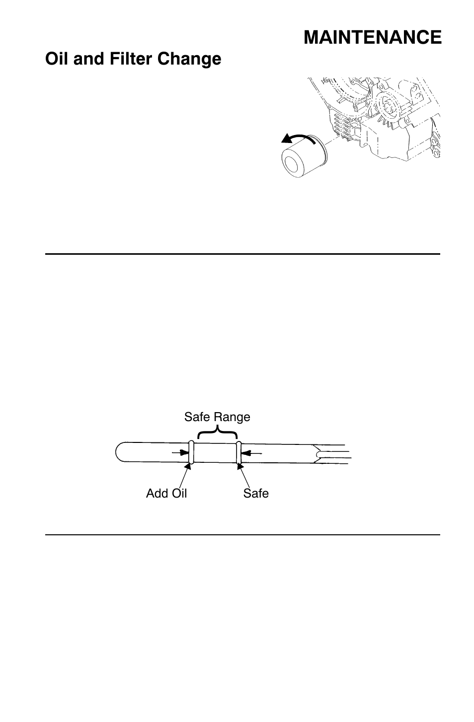 Maintenance, Oil and filter change | Polaris Sportsman 9921344 User Manual | Page 77 / 135