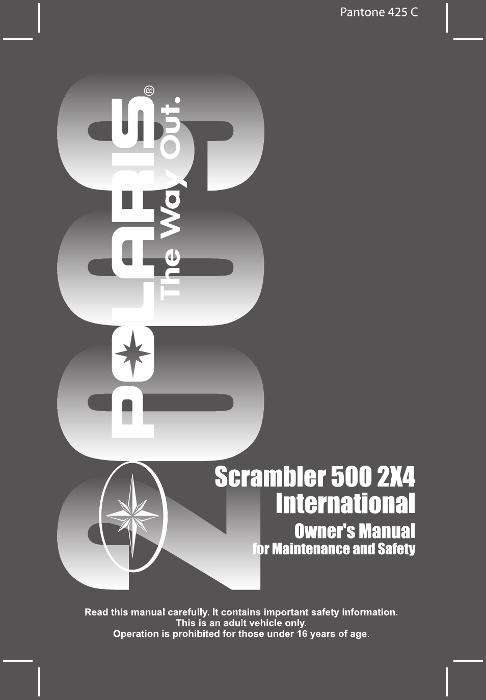 Polaris Scrambler 9922077 User Manual | 117 pages