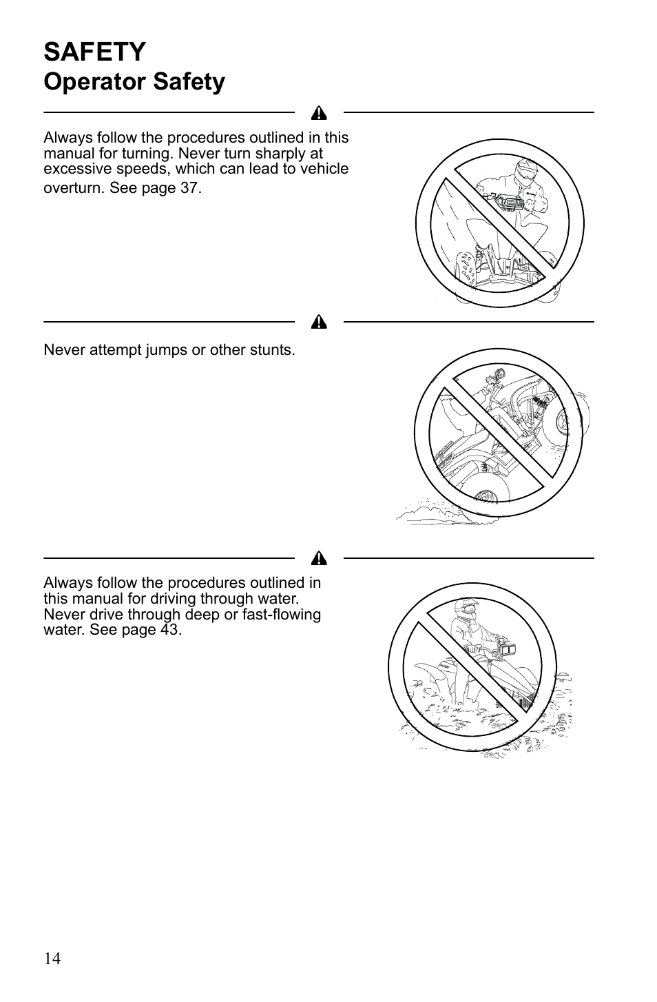 Safety, Operator safety | Polaris Scrambler 9922077 User Manual | Page 16 / 117