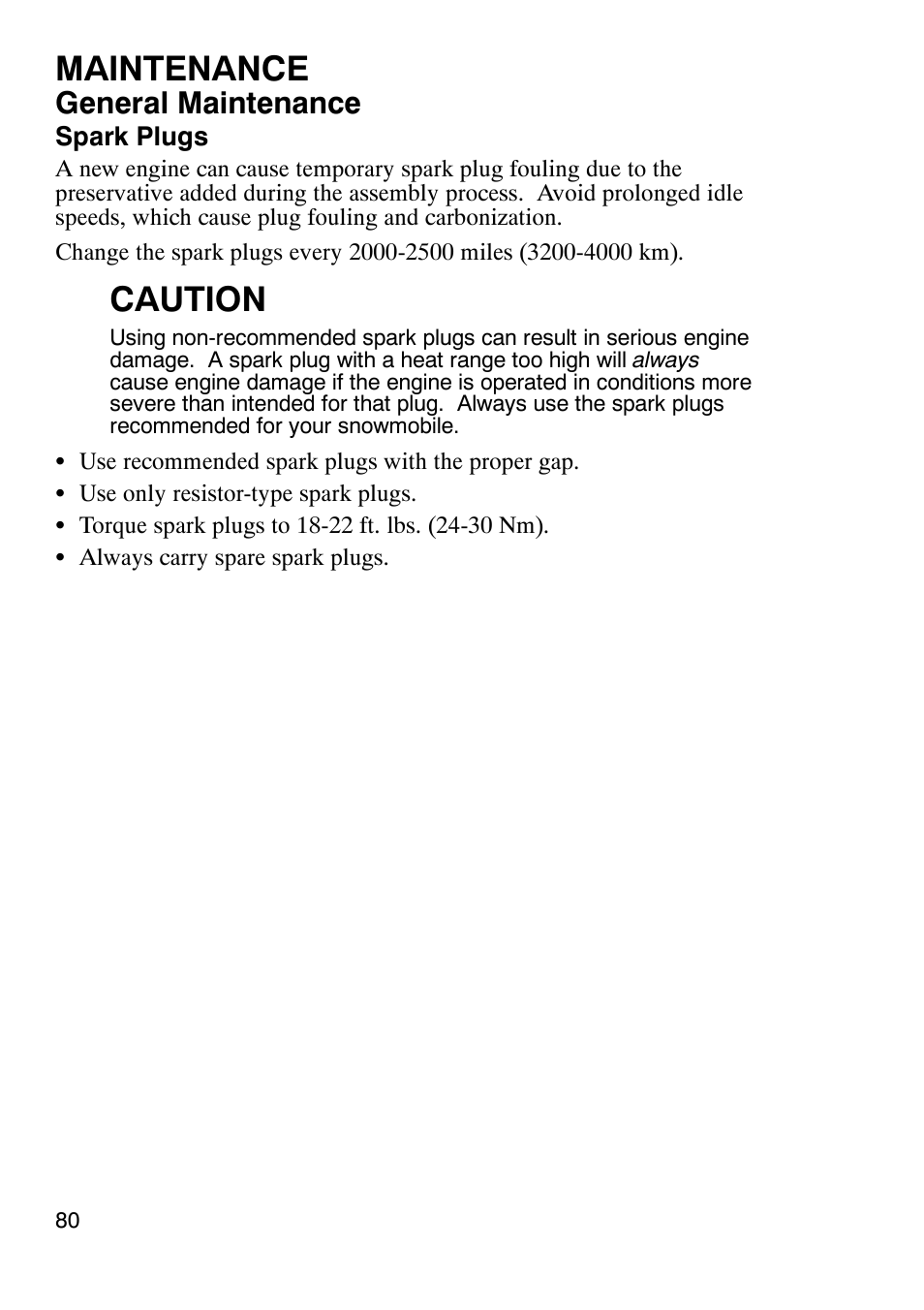 Maintenance, Caution, General maintenance | Polaris 900 RMK User Manual | Page 83 / 123