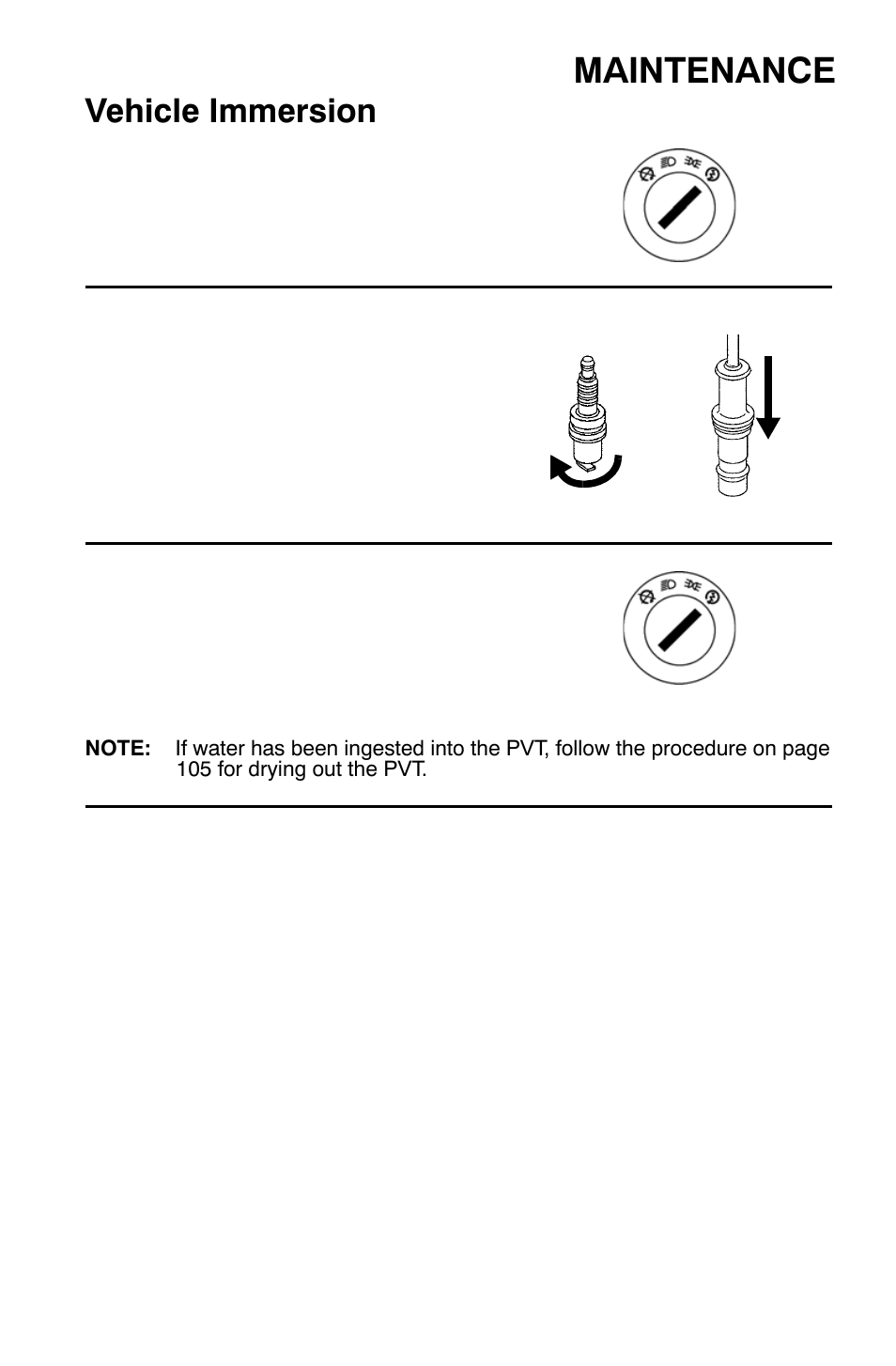 Maintenance, Vehicle immersion | Polaris Sportsman 9921792 User Manual | Page 103 / 131