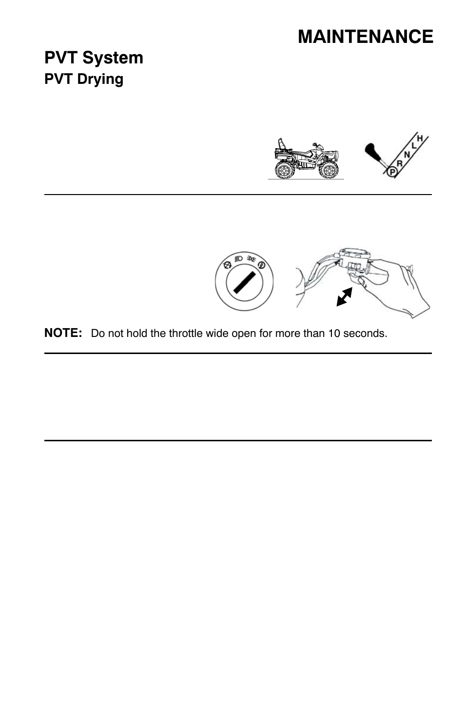 Maintenance, Pvt system | Polaris Sportsman 9921792 User Manual | Page 107 / 131