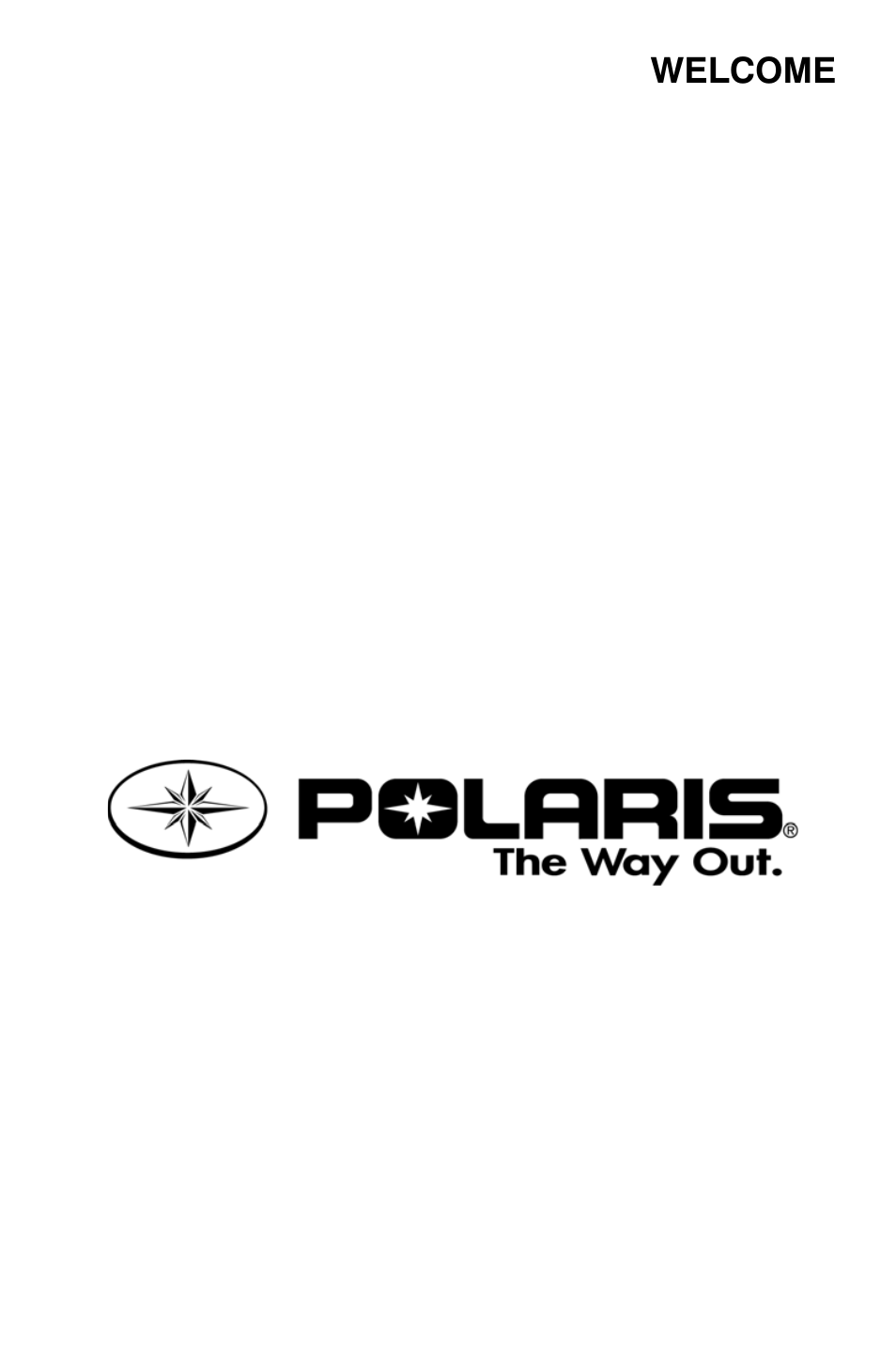 Welcome | Polaris Sportsman 9921792 User Manual | Page 3 / 131