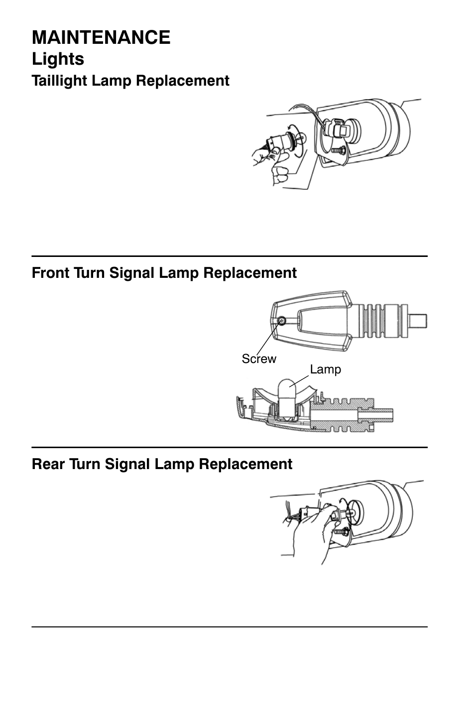 Maintenance, Lights | Polaris Sportsman 9921792 User Manual | Page 98 / 131