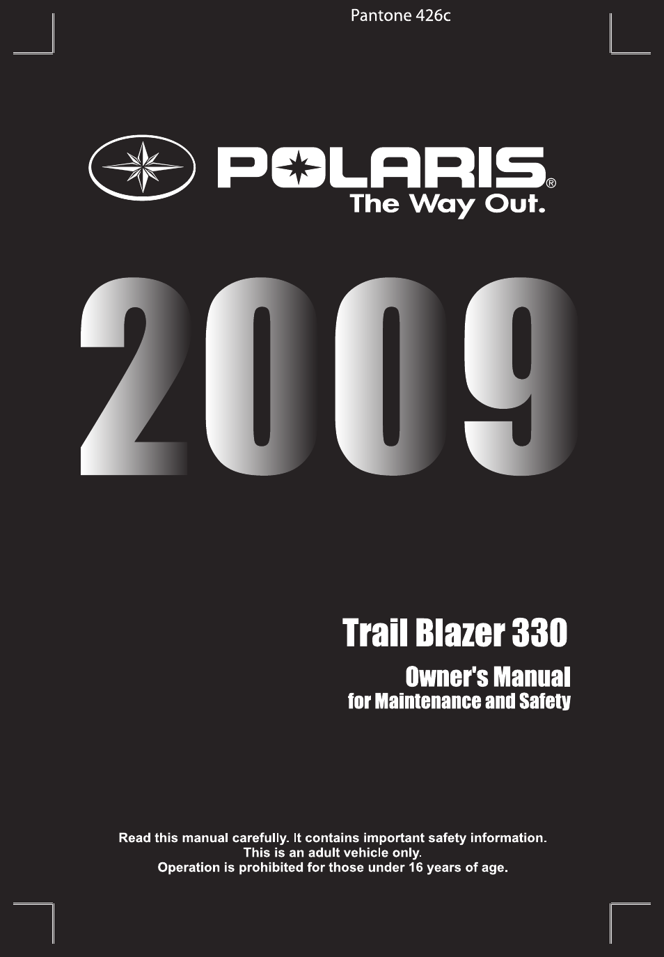 Polaris Trail Blazer 9921773 User Manual | 122 pages