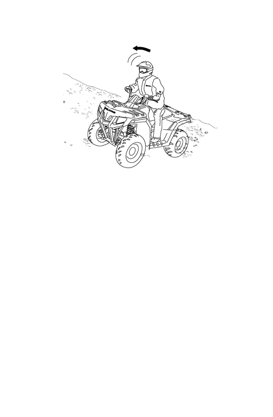 Operation, Driving on a sidehill (sidehilling) | Polaris Sportsman 9921822 User Manual | Page 52 / 126