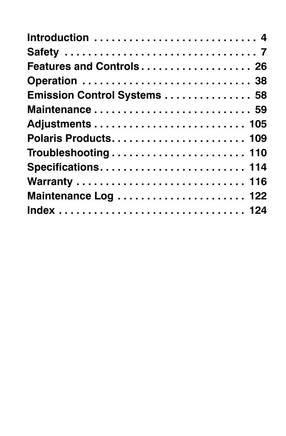 Polaris Sportsman 9921822 User Manual | Page 6 / 126