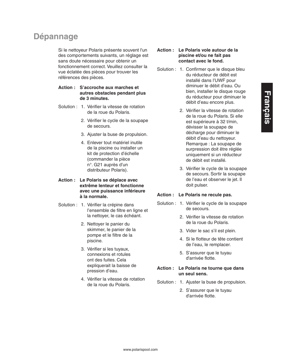 Polaris 280 User Manual | Page 19 / 64