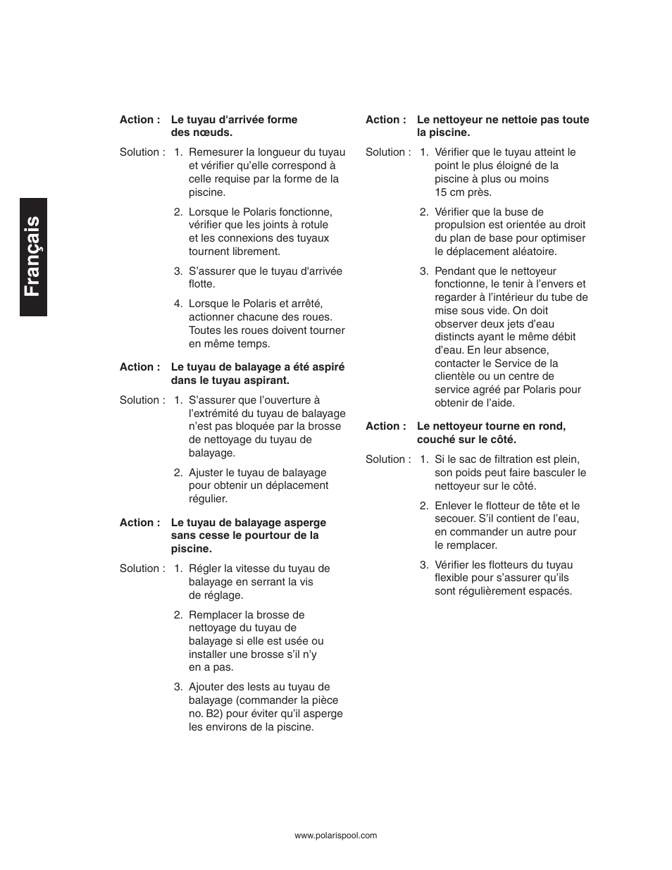 Polaris 280 User Manual | Page 20 / 64