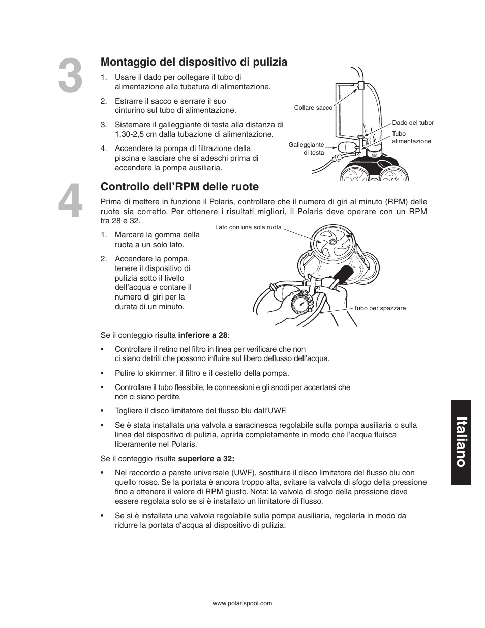 It a lia n o | Polaris 280 User Manual | Page 45 / 64