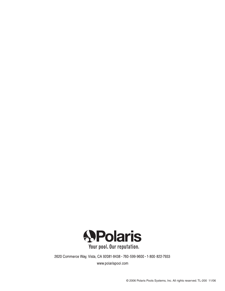 Polaris 280 User Manual | Page 64 / 64