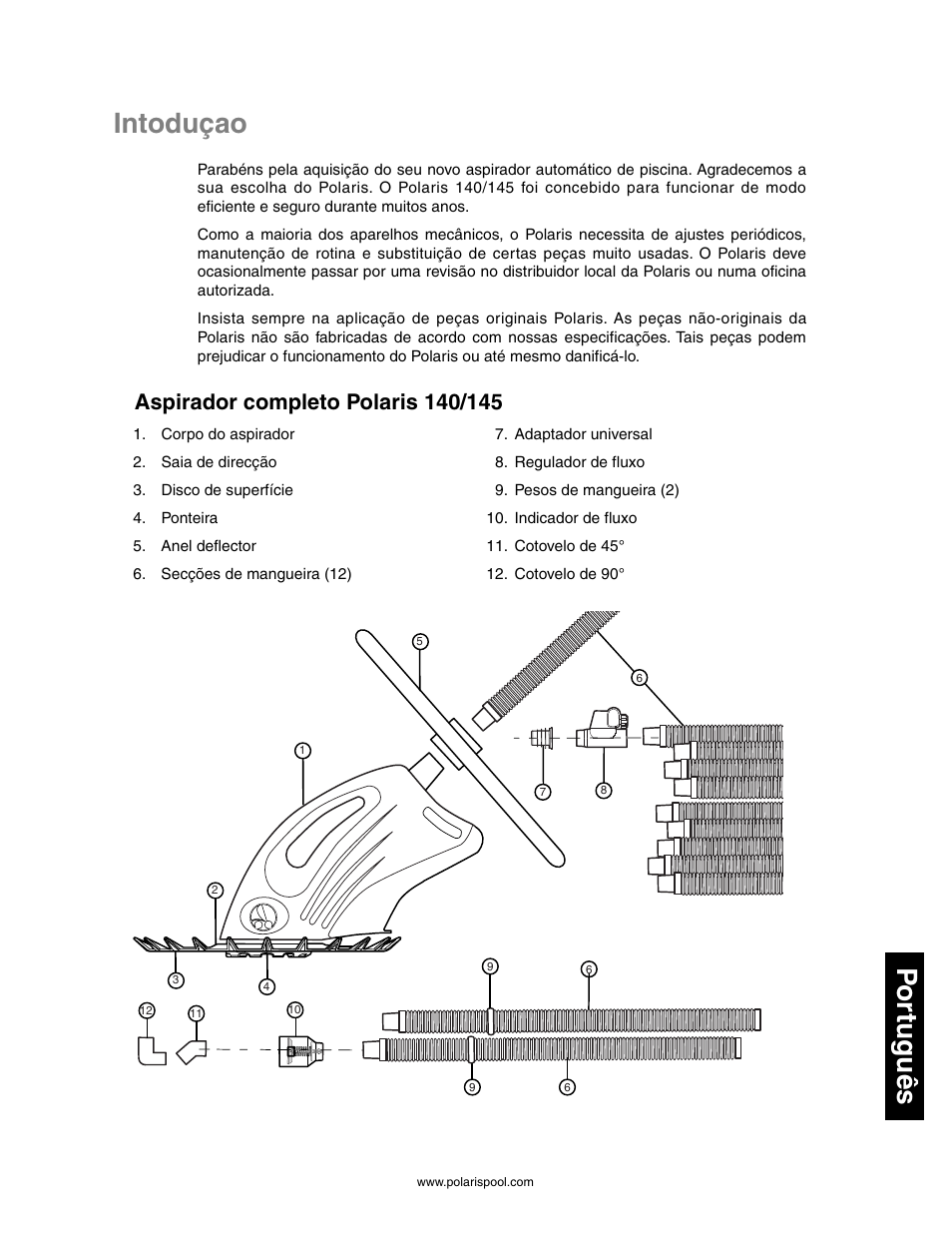 Intoduçao português, Instrucciones para la instalación rápida, Intoduçao | Por tuguês | Polaris 145 User Manual | Page 53 / 63