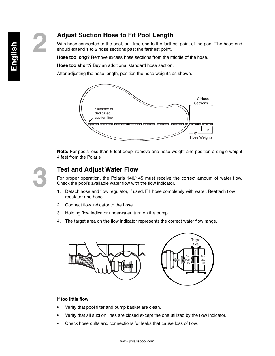 English | Polaris 145 User Manual | Page 6 / 63