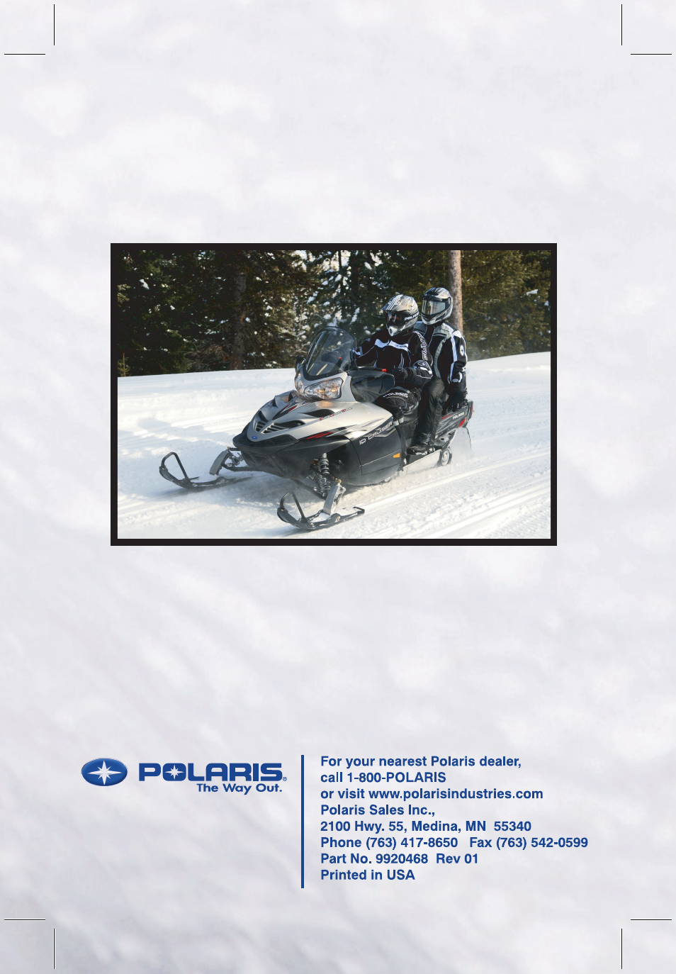 Polaris FST IQ Touring User Manual | Page 2 / 179