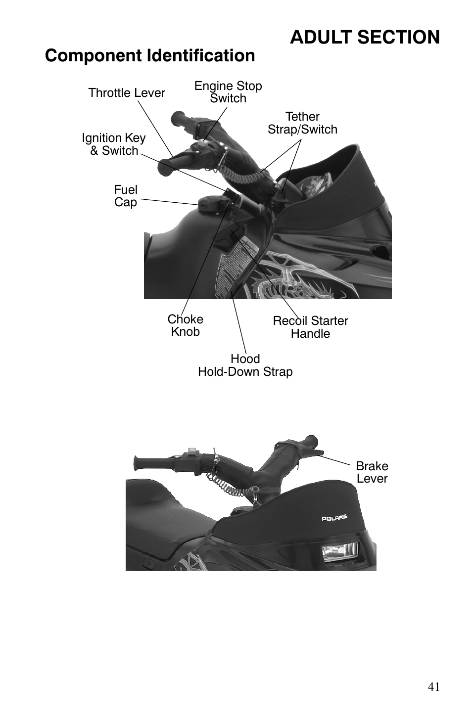 Component identification | Polaris Xer User Manual | Page 44 / 100