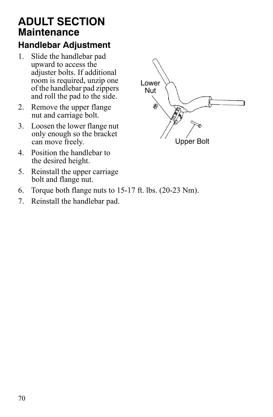 Maintenance | Polaris Xer User Manual | Page 73 / 100