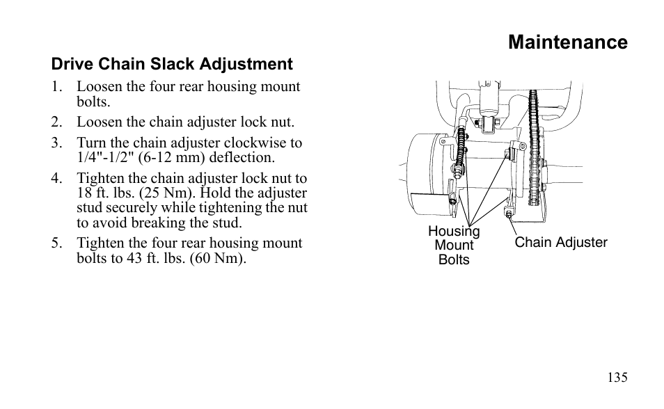 Maintenance | Polaris Outlaw 9921811 User Manual | Page 138 / 184