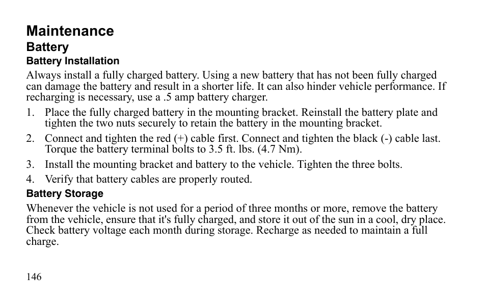 Maintenance | Polaris Outlaw 9921811 User Manual | Page 149 / 184