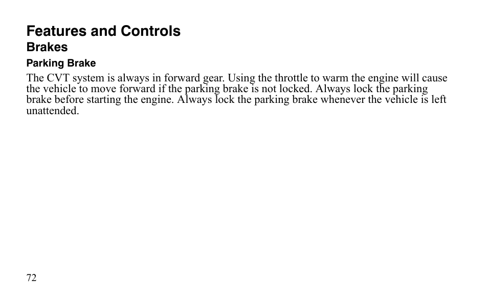 Features and controls | Polaris Predator 9920872 User Manual | Page 75 / 199
