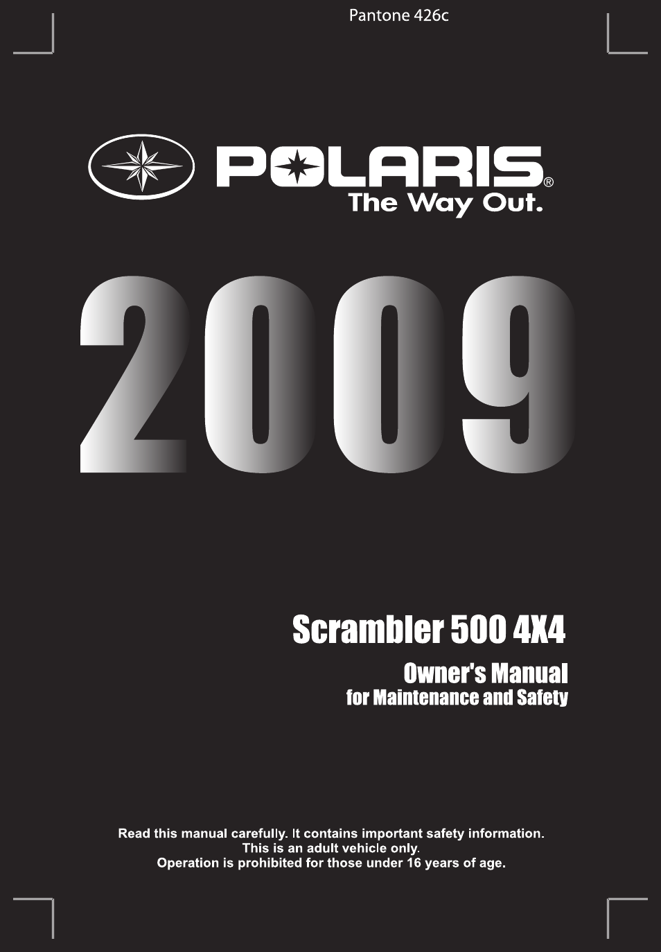 Polaris Scrambler 9921777 User Manual | 131 pages