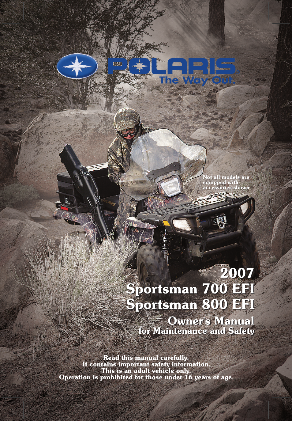 Polaris Sportsman 9920374 User Manual | 143 pages