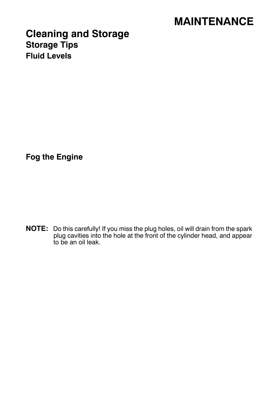 Maintenance, Cleaning and storage | Polaris Sportsman 9920374 User Manual | Page 118 / 143