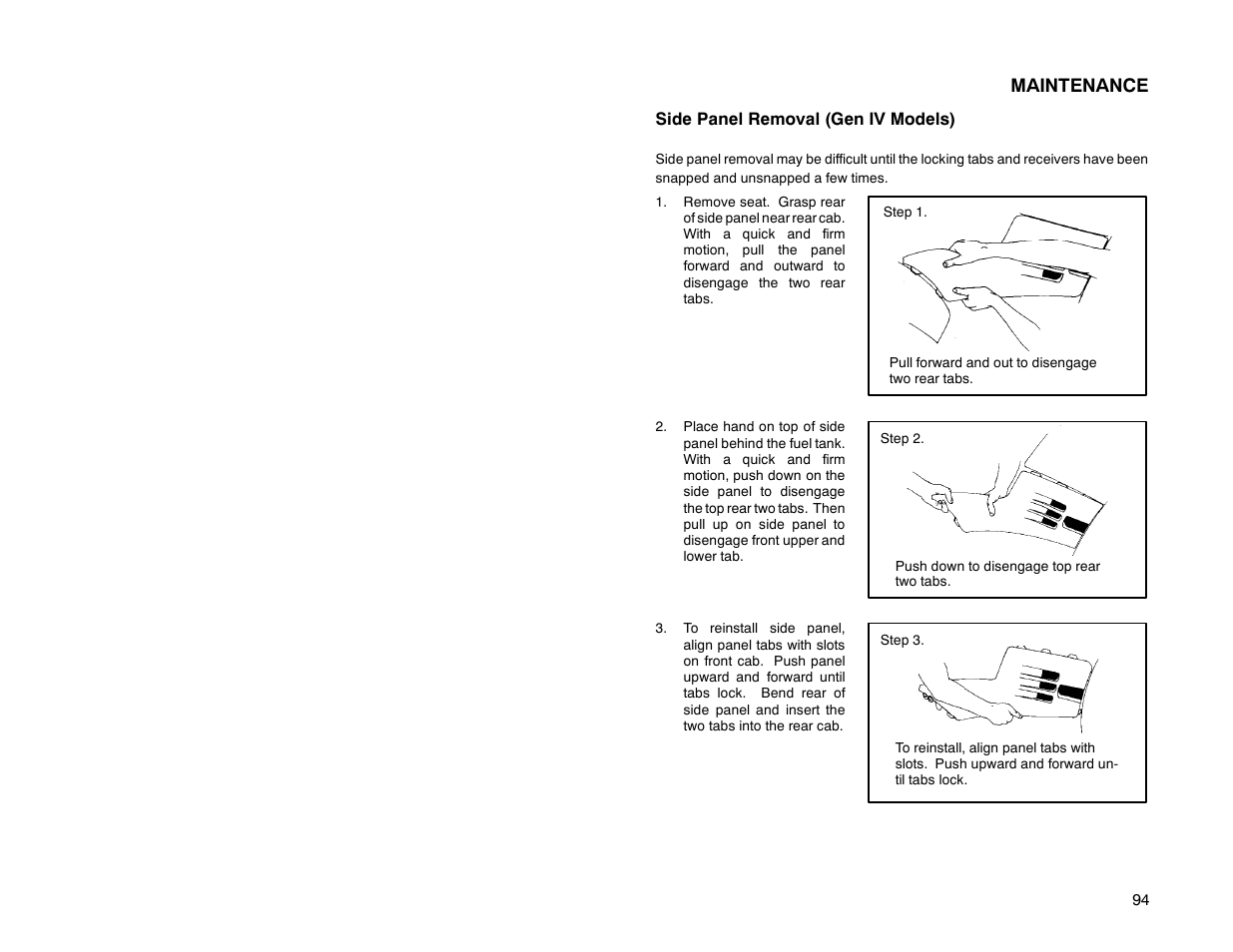 Maintenance | Polaris Offroad Vehicle User Manual | Page 104 / 157