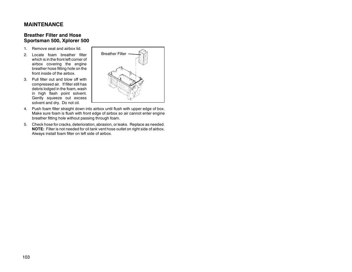 Maintenance | Polaris Offroad Vehicle User Manual | Page 113 / 157