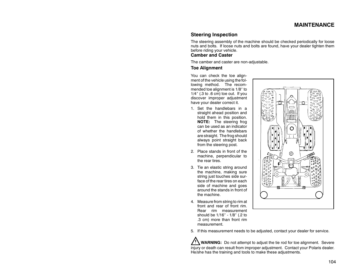 Maintenance | Polaris Offroad Vehicle User Manual | Page 114 / 157