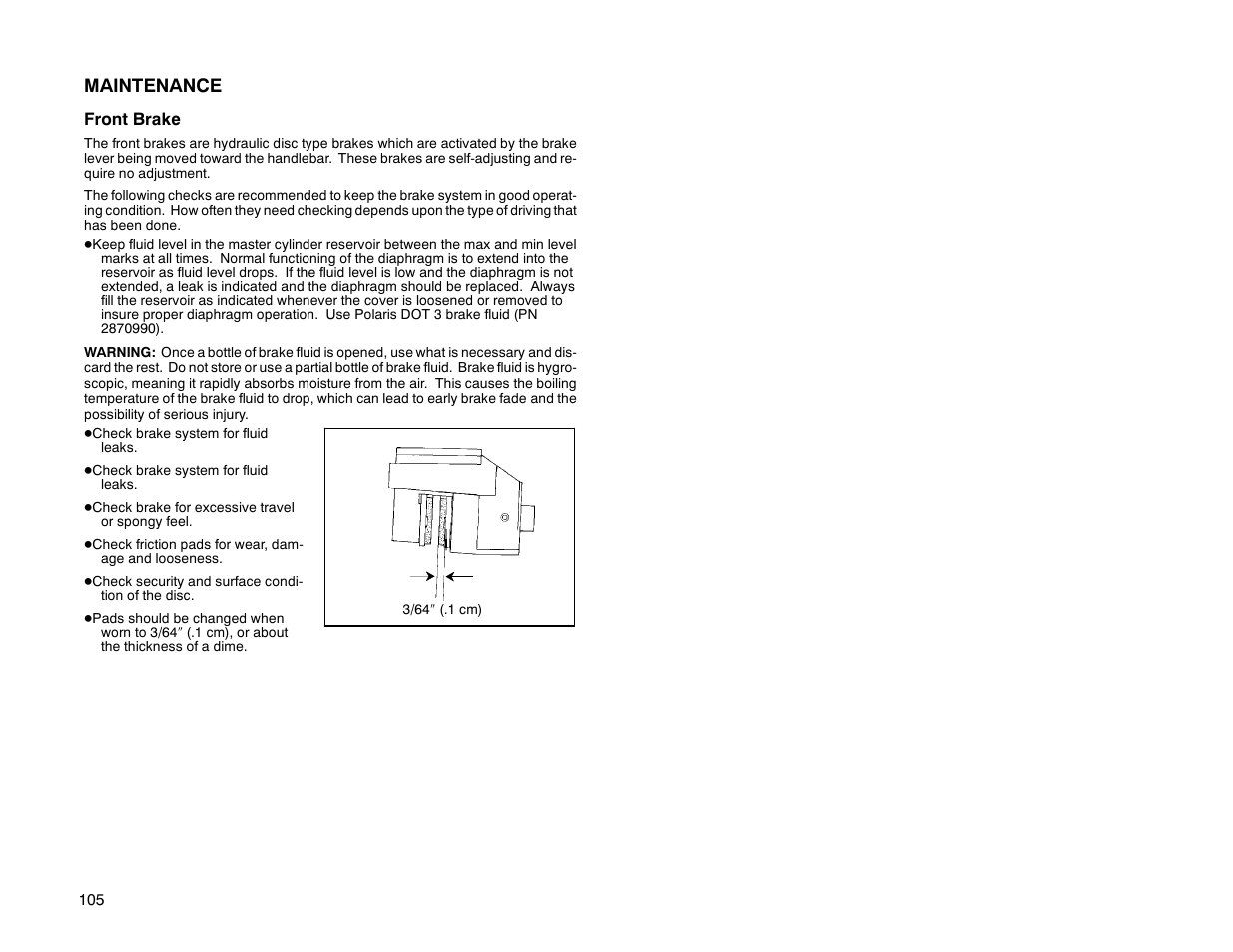 Maintenance | Polaris Offroad Vehicle User Manual | Page 115 / 157