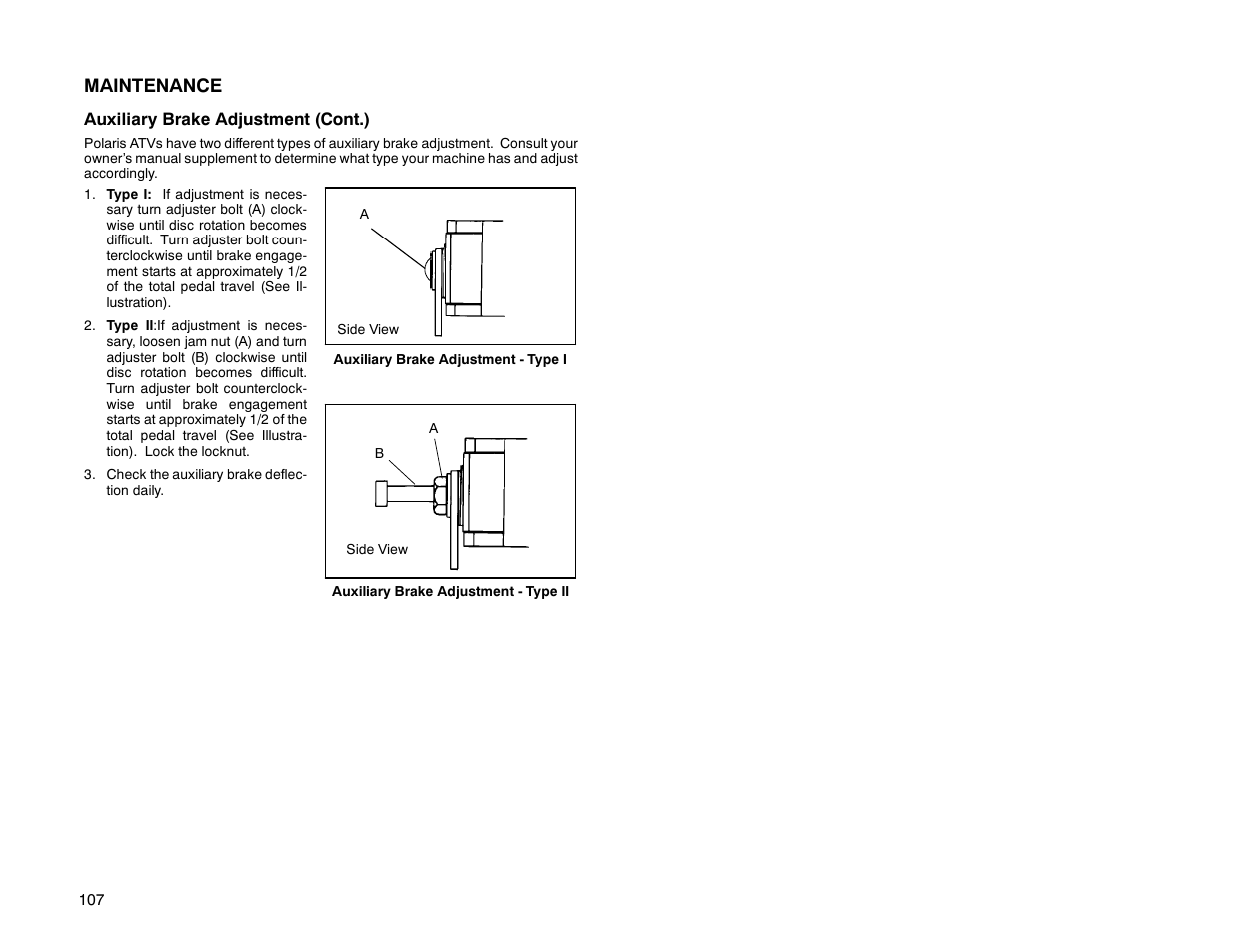 Maintenance | Polaris Offroad Vehicle User Manual | Page 117 / 157