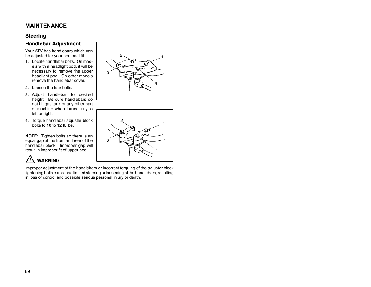 Maintenance | Polaris Offroad Vehicle User Manual | Page 99 / 157