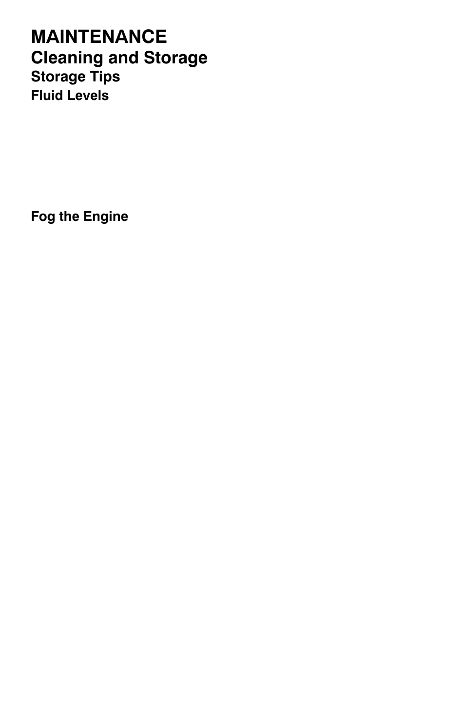 Maintenance, Cleaning and storage | Polaris Sportsman 9921335 User Manual | Page 112 / 133