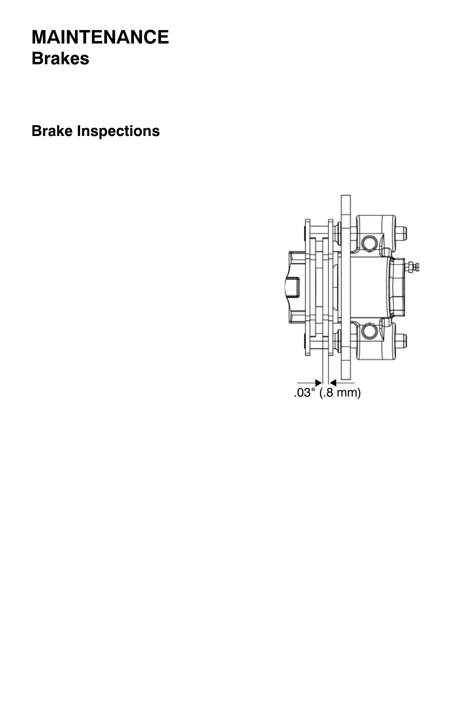 Maintenance, Brakes | Polaris Sportsman 9921335 User Manual | Page 86 / 133