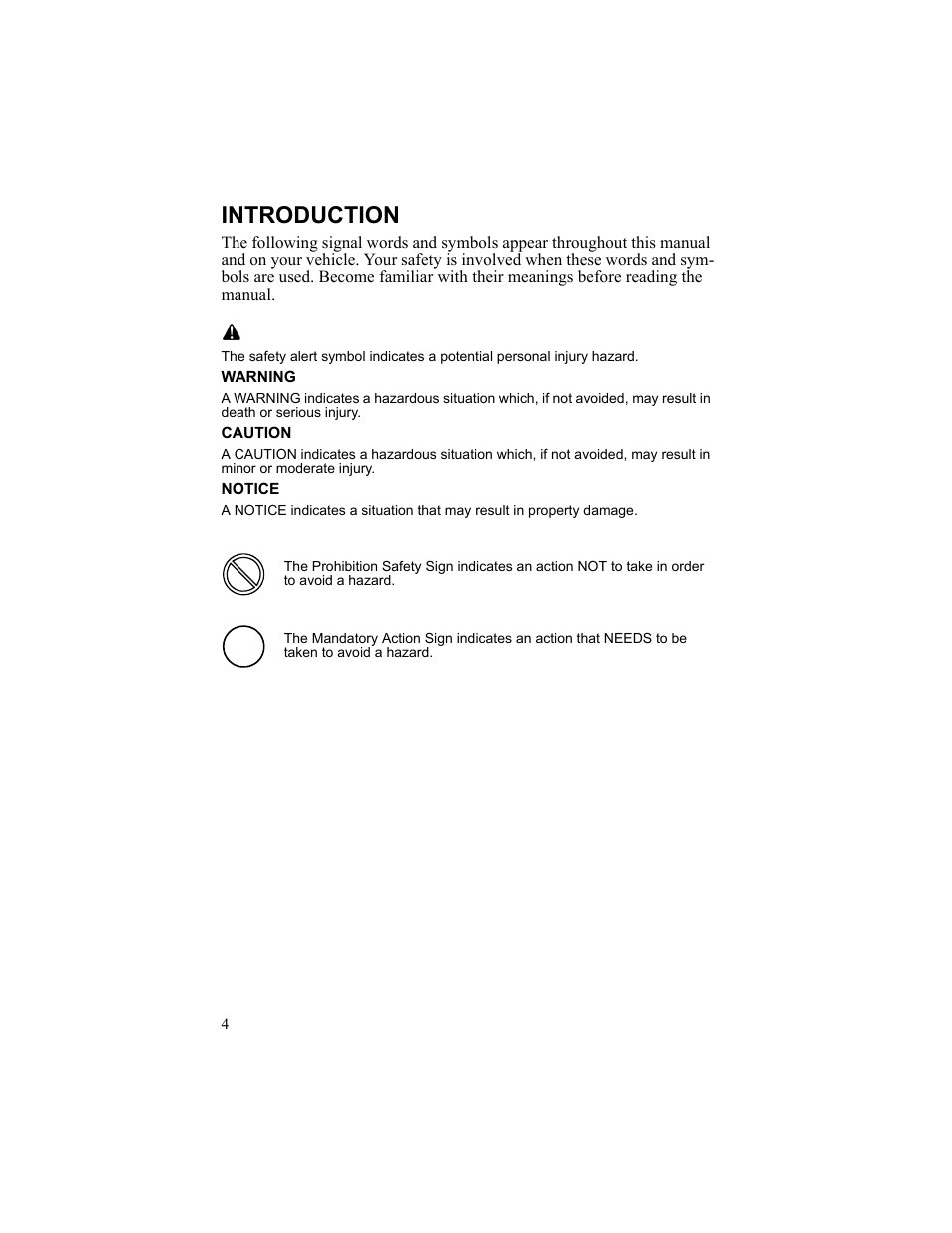 Introduction, Warning, Caution | Notice | Polaris 2010 Breeze User Manual | Page 6 / 87