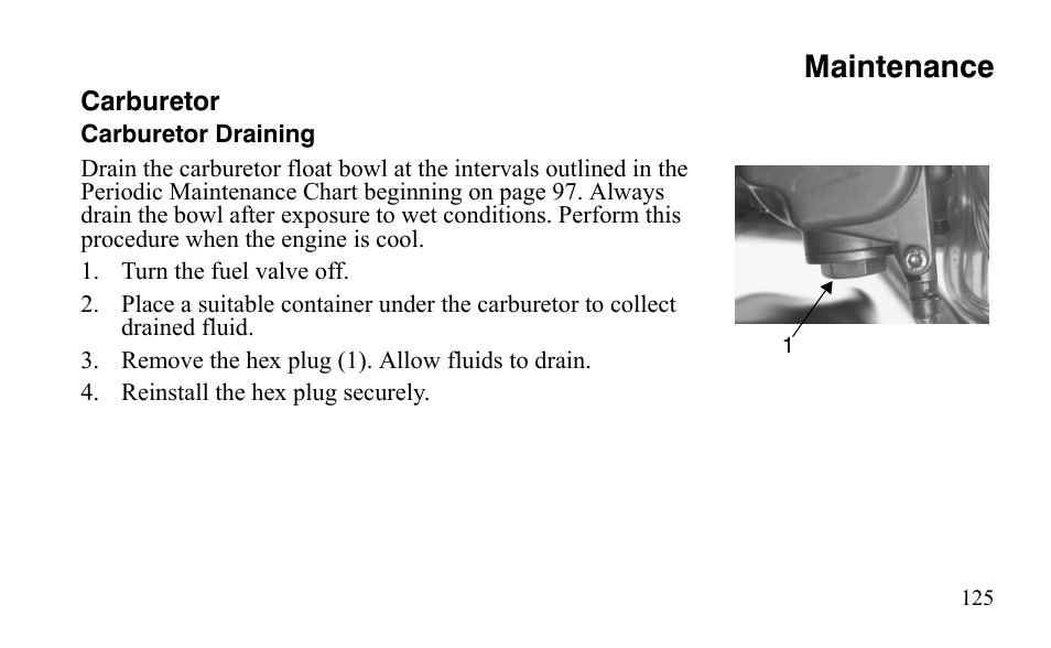 Maintenance | Polaris Outlaw 9921123 User Manual | Page 128 / 220