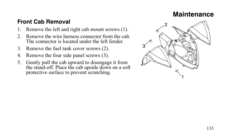 Maintenance | Polaris Outlaw 9921123 User Manual | Page 136 / 220