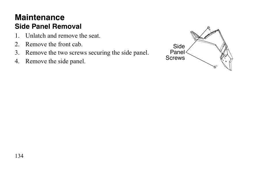 Maintenance | Polaris Outlaw 9921123 User Manual | Page 137 / 220