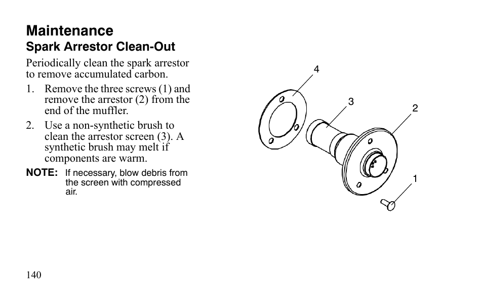 Maintenance | Polaris Outlaw 9921123 User Manual | Page 143 / 220