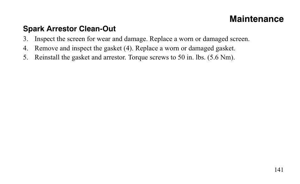 Maintenance | Polaris Outlaw 9921123 User Manual | Page 144 / 220