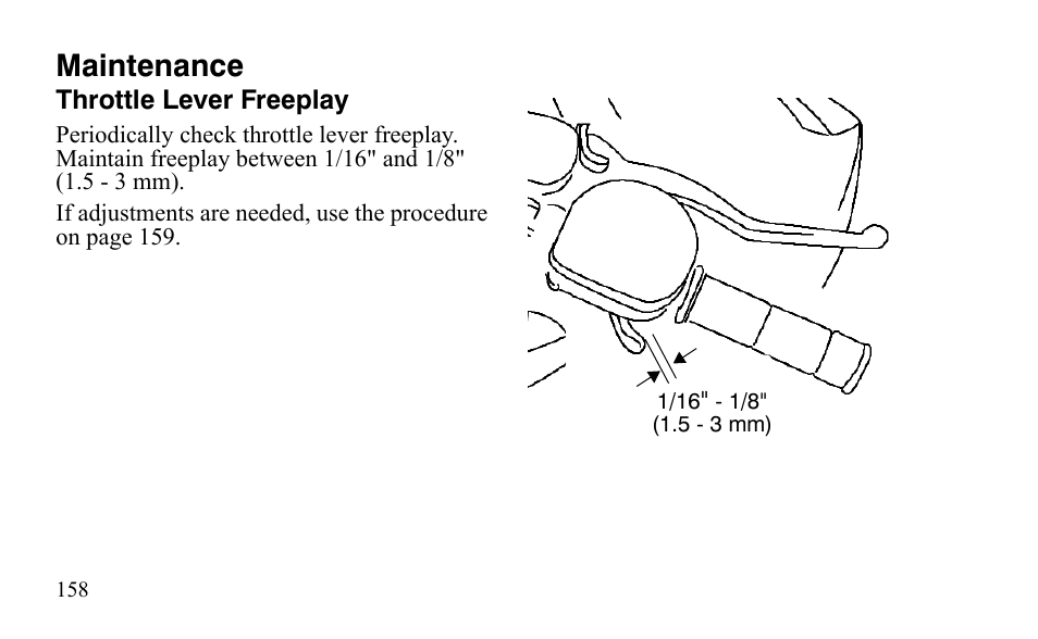 Maintenance | Polaris Outlaw 9921123 User Manual | Page 161 / 220