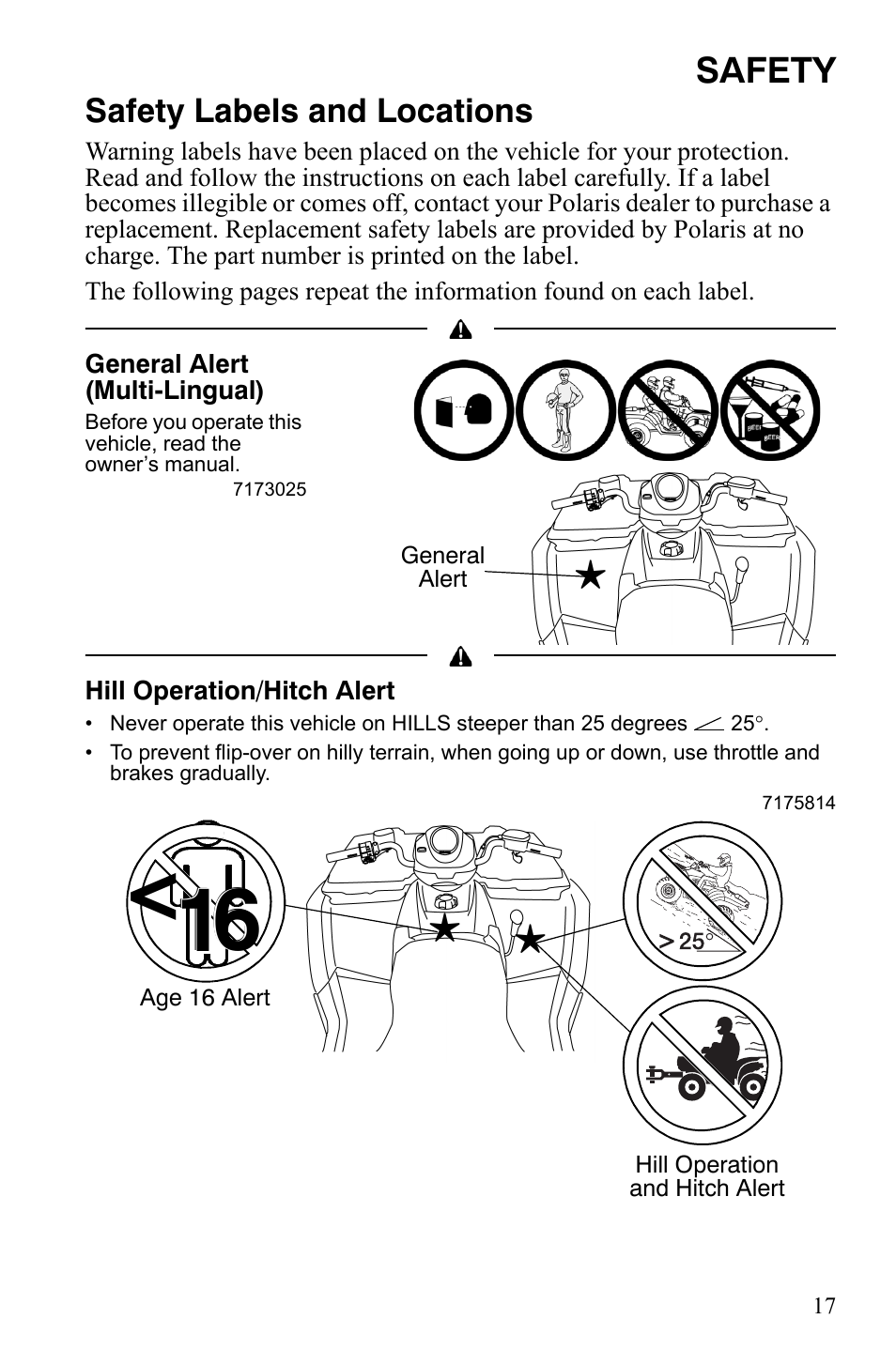 Polaris Sportsman 9921837 User Manual | Page 19 / 133